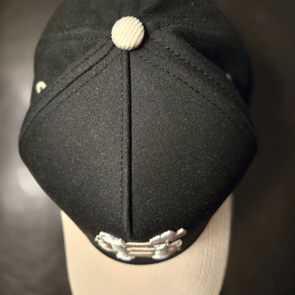 Holy Ground Sneaker Brea Shop Official 5 Panel Black / Cream Snapback Hat EUC - Picture 4 of 6